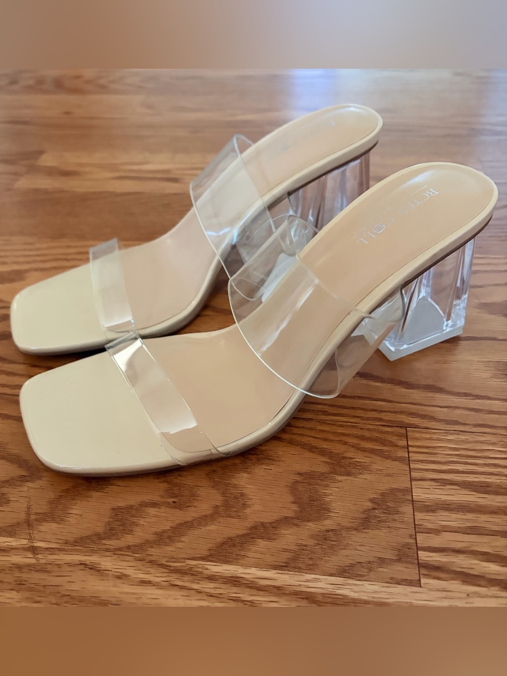 Clear heels